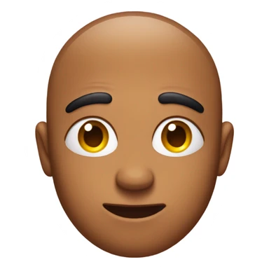 Emoji with eyebrows raise one sweat drop and an straight face sticker