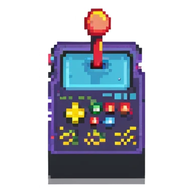 classic 80s arcade joystick sticker