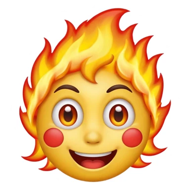 happy emoji + hot emoji + zany face + unamused sticker