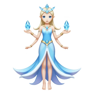 Cresselia-Amaura-fusion (full body) sticker