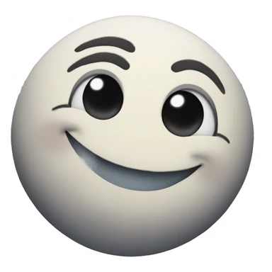 Moon smiling sticker