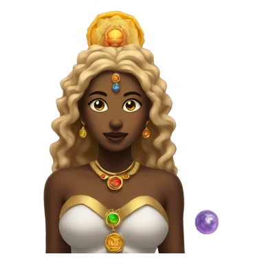 7 chakra goddess  sticker