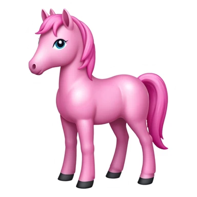 Pink pony sticker
