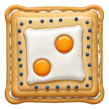 Orange pop tart  sticker