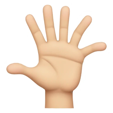 hand with 2 fingers up(thumb, index and pinky) sticker
