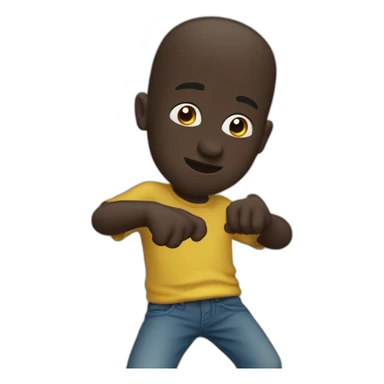 Mamadou qui fait  dab sticker