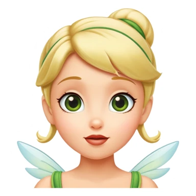 Tinkerbelle looking up sticker
