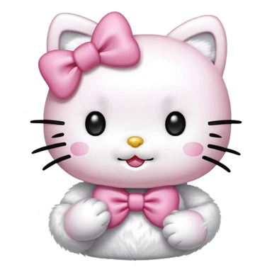 Hello kitty blowing a kiss sticker