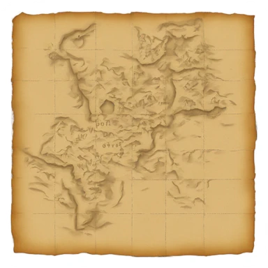 old paper squared map sticker