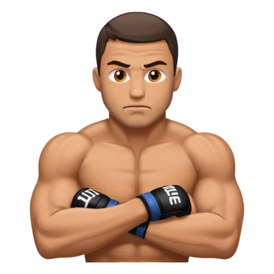 MMA fighter sticker