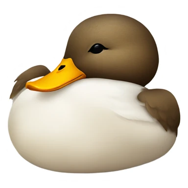 Duck sleeping sticker