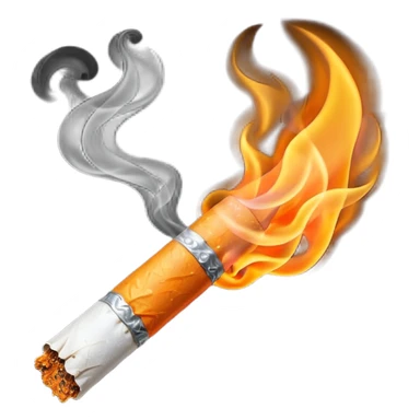 Cigarette burning sticker
