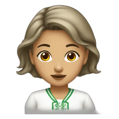 Algerian girl sticker