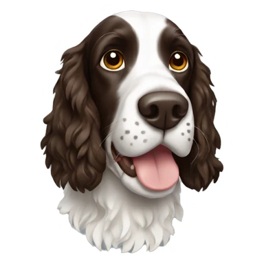 springer spaniel dog sticker