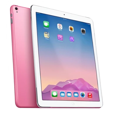 iPad 11 air with a pink case sticker