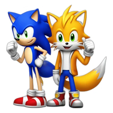 Sonic and Tails sticker