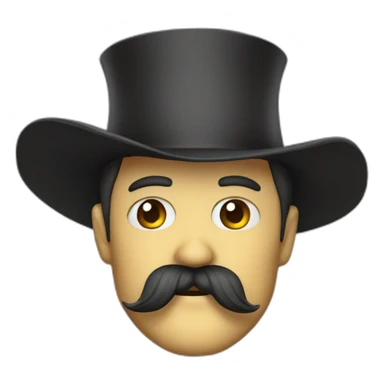 Le vilain moustachu  sticker