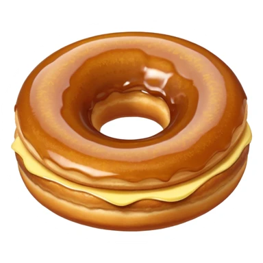 Apple spiced chai donut with apple filling  sticker