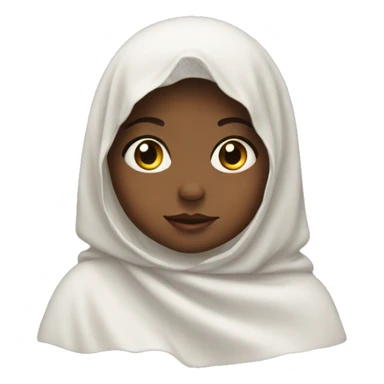 veiled baby little girl sticker