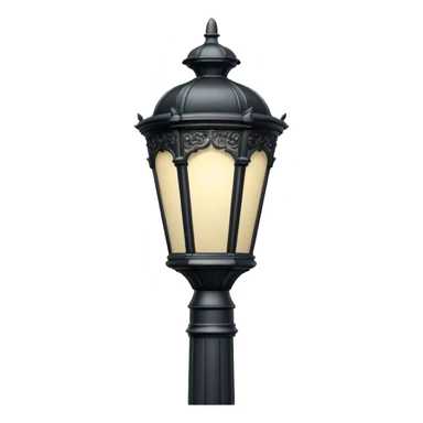Classic street lamp post sticker