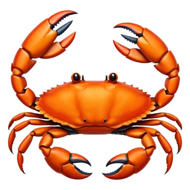 Crab left hand emoji sticker