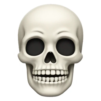 Skeleton with a mustache sticker