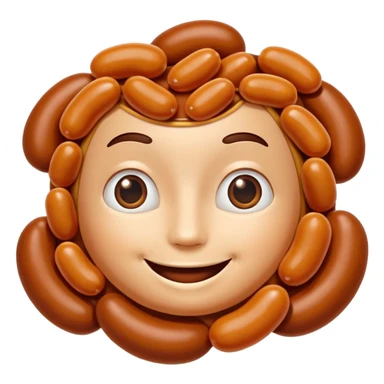 Create a baked bean that is flying with a face on it sticker