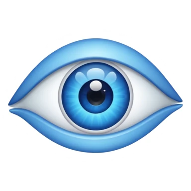 eye emoji without a slash, representing show password, modern clean style sticker
