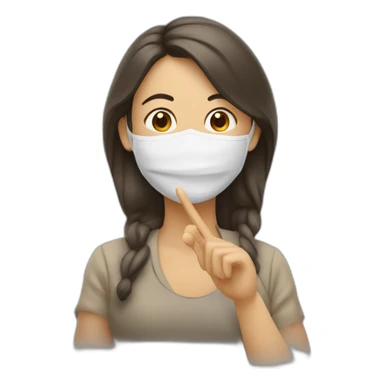 Mujer fumando dando las gracias sticker