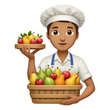 fruit cart vendor sticker