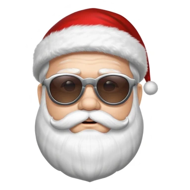 santa klaus with sunglasses sticker