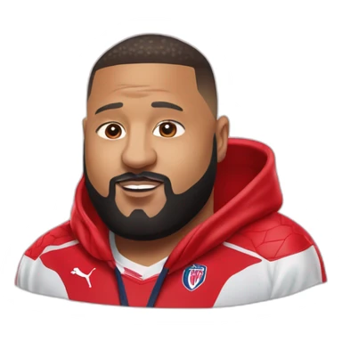 dj khaled in a losc soccer team shirt sticker