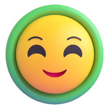 colorful 3D circular emoji with the word 'pacsi' in the center in a modern font sticker