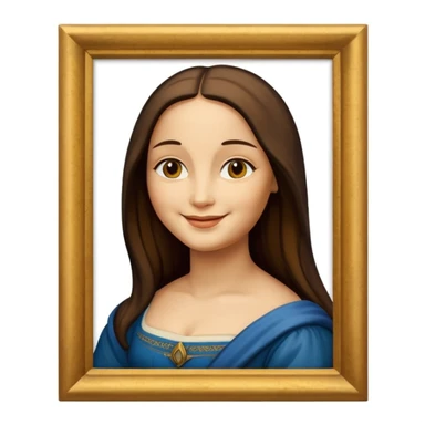 monalisa painting sticker