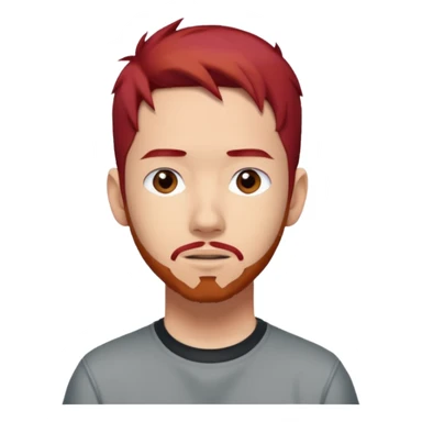 Mike Shinoda with red hair sticker