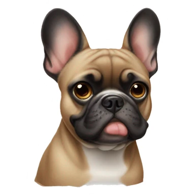 frenchie dog side eye sticker