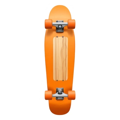 orange skateboard vertical sticker