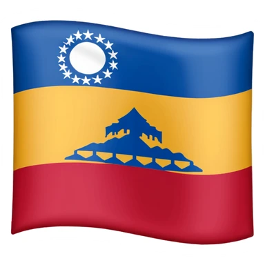 Make me the dardania flag of kosovo as a IOS emoji sticker