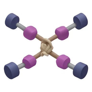 Yoga mat and two small weights  sticker