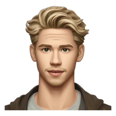 Austin Butler handsome actor dune sticker