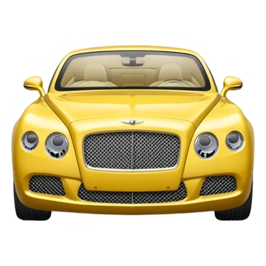 Yellow Bentley sticker