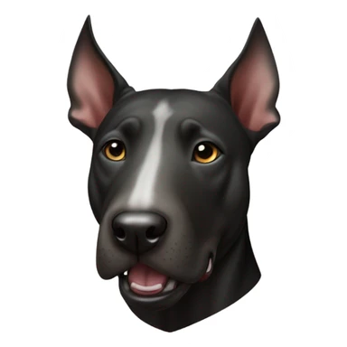 Bull terrier black head and fires sticker