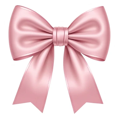 light pink bow on light pink bow sticker