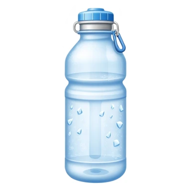 Frozen water bottle sticker