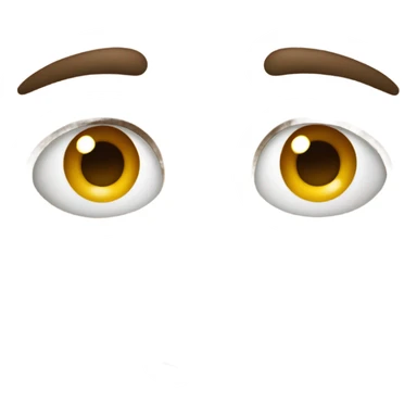 Squinting eyes sticker