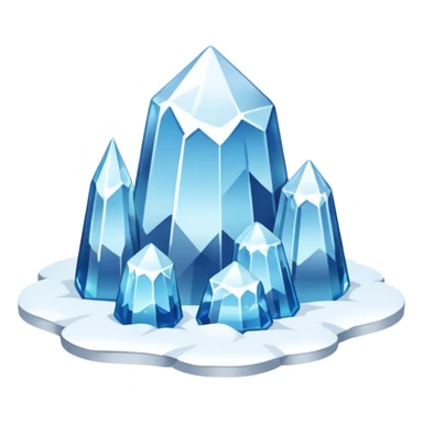 Snow on the ground flat sticker