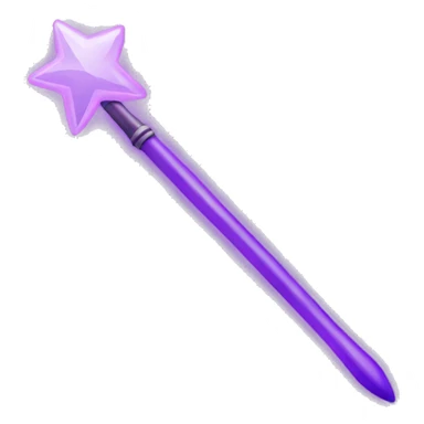 violet magic wand cursor sticker