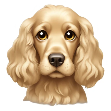 Blonde cocker spaniel sticker