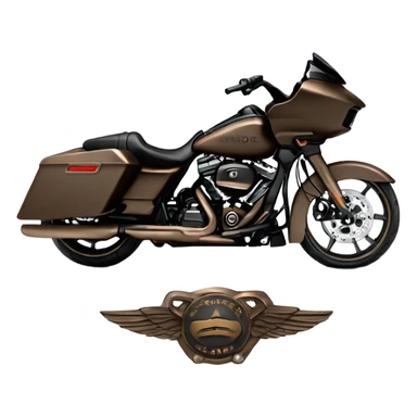 Road glide Harley black bronze rims sticker