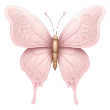 Light pink butterfly sticker